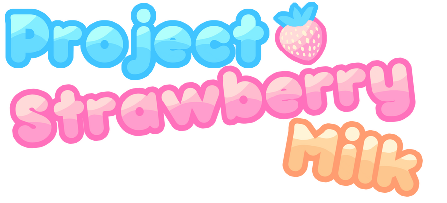 Project Strawberry Milk logo with a Strawberry